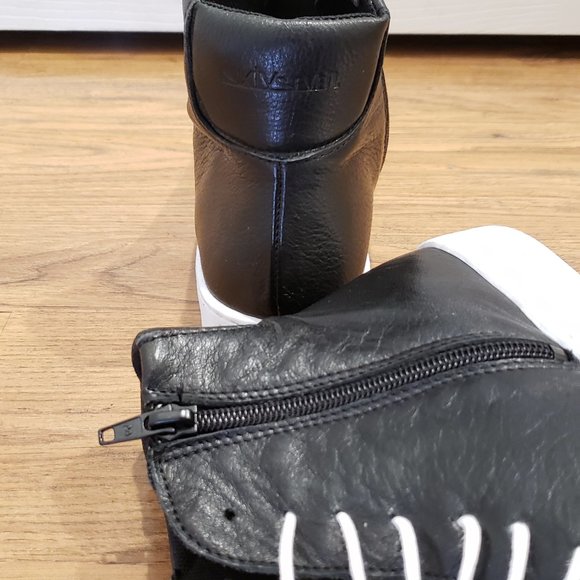 Sixtyseven Black Leather High Top Sneakers - Picture 4 of 7